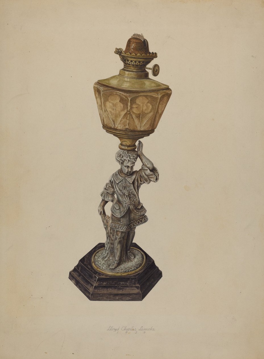 Bordlampe, 1939. af Lloyd Charles Lemcke