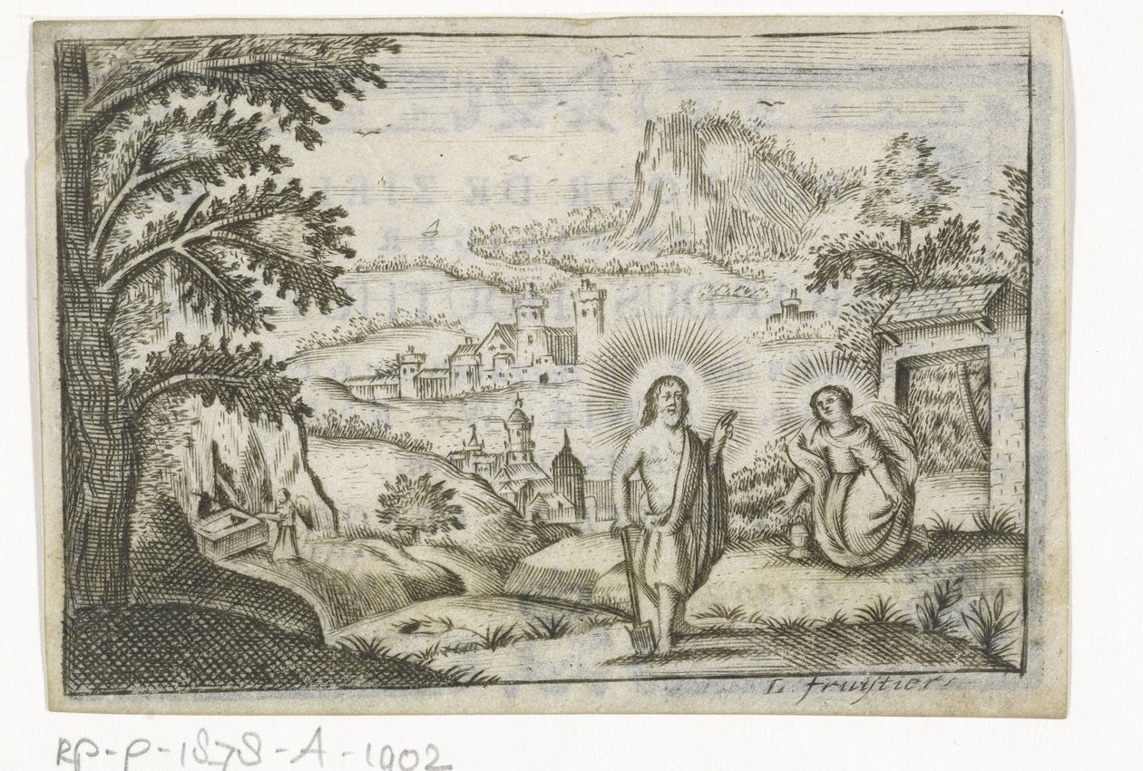 Kristus viser sig for Maria Magdalene af Lodewijk Joseph Fruytiers