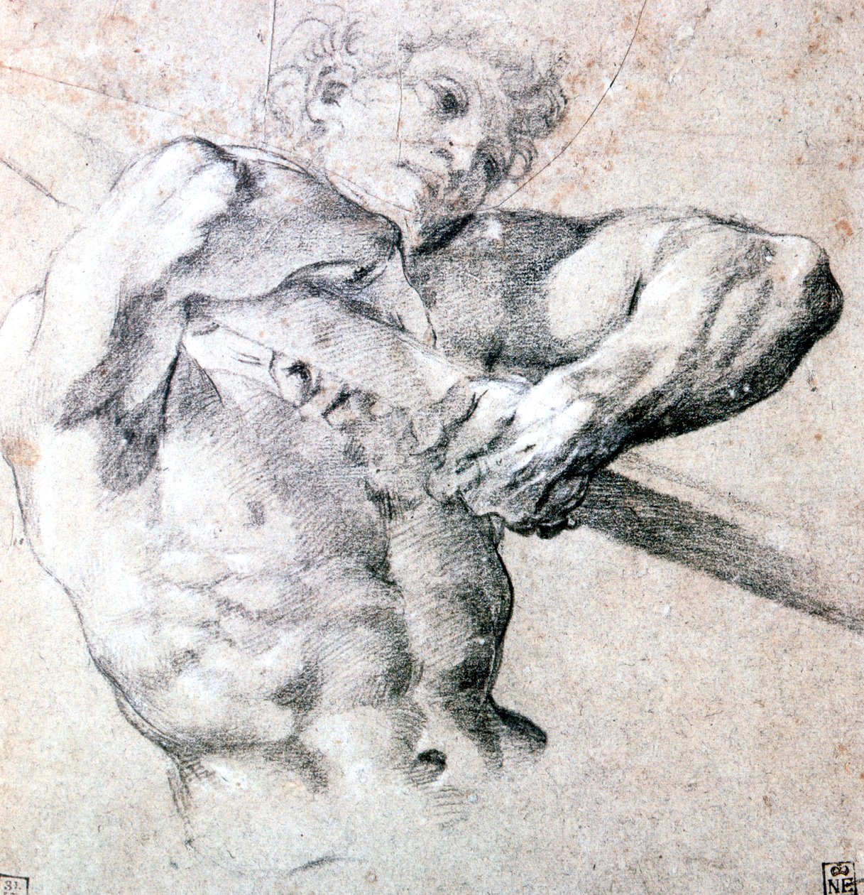 Studie af en figur, c1575-1619 af Lodovico Carracci