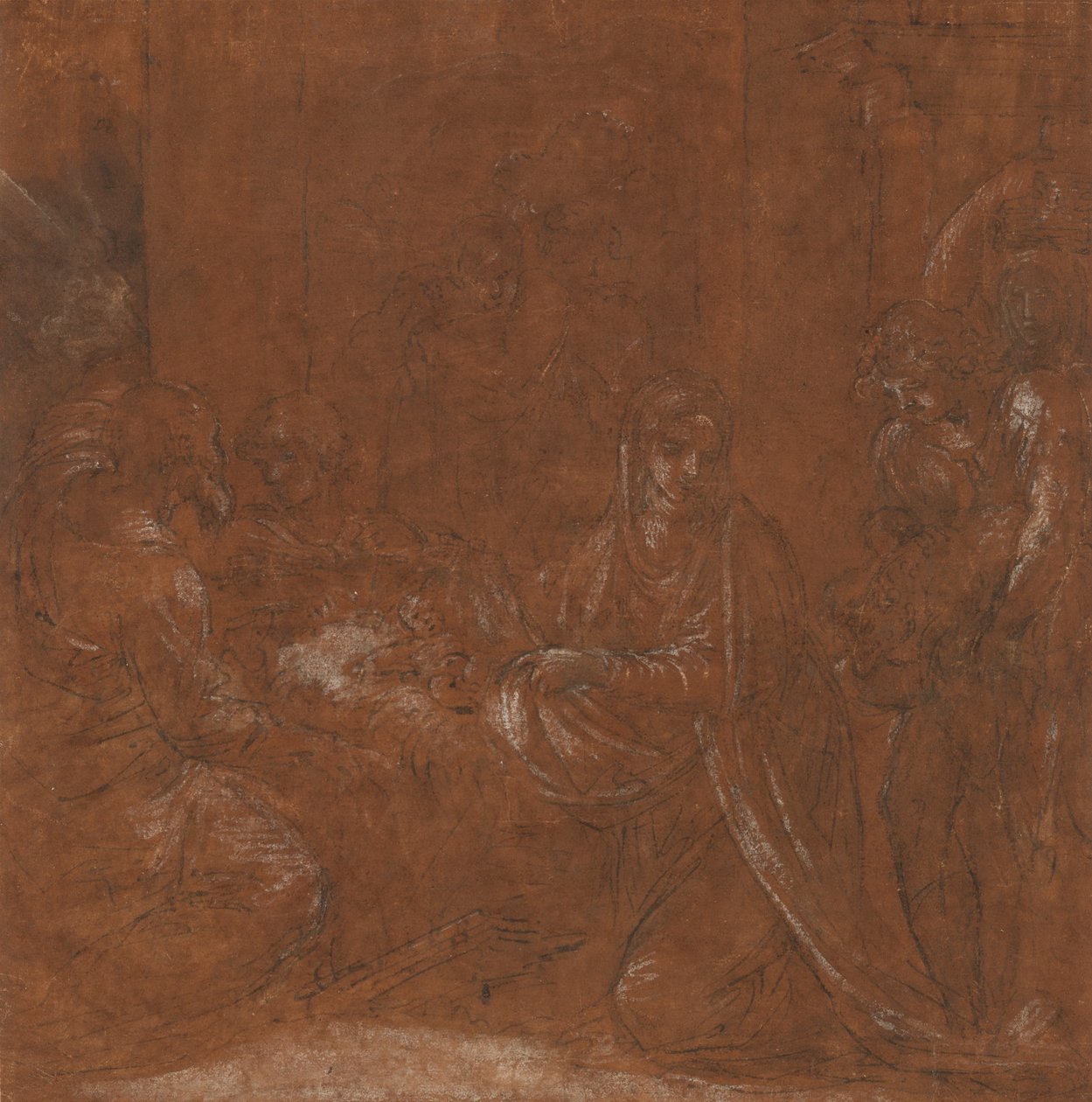 Hyrdernes tilbedelse, 1611-12 af Lodovico Carracci