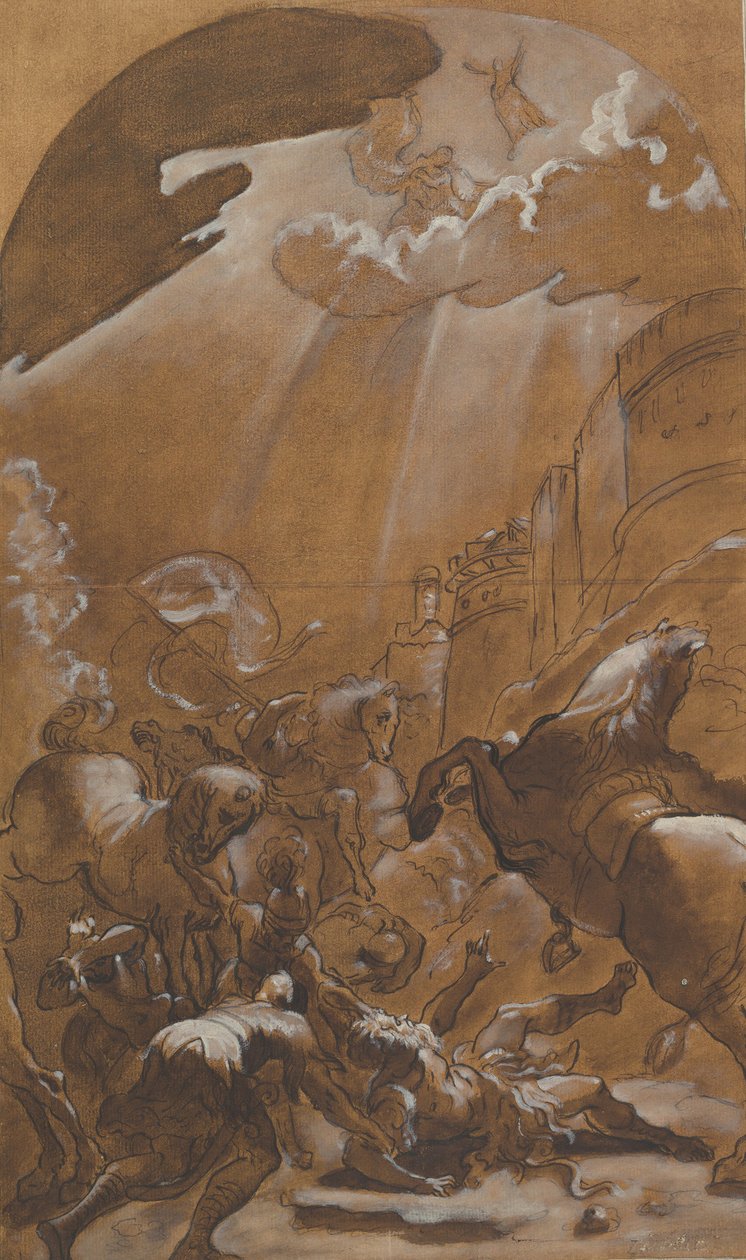 Sankt Pauls omvendelse, ca. 1587-89. af Lodovico Carracci