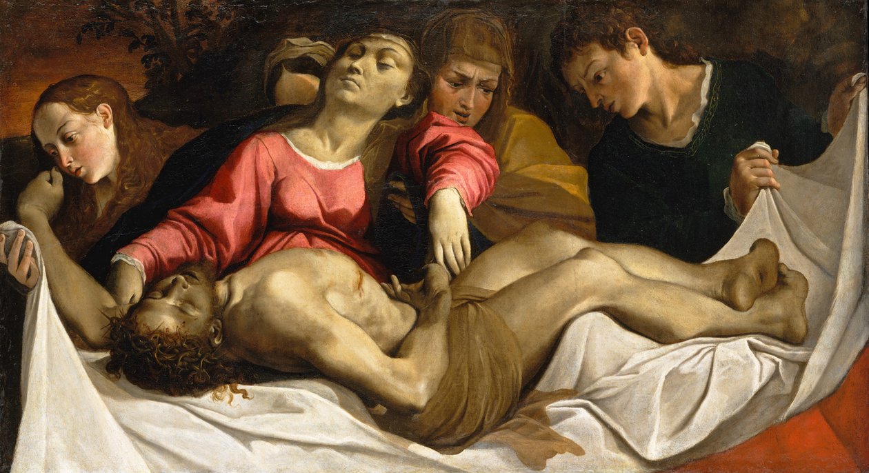 Klagesangen, ca. 1582. af Lodovico Carracci