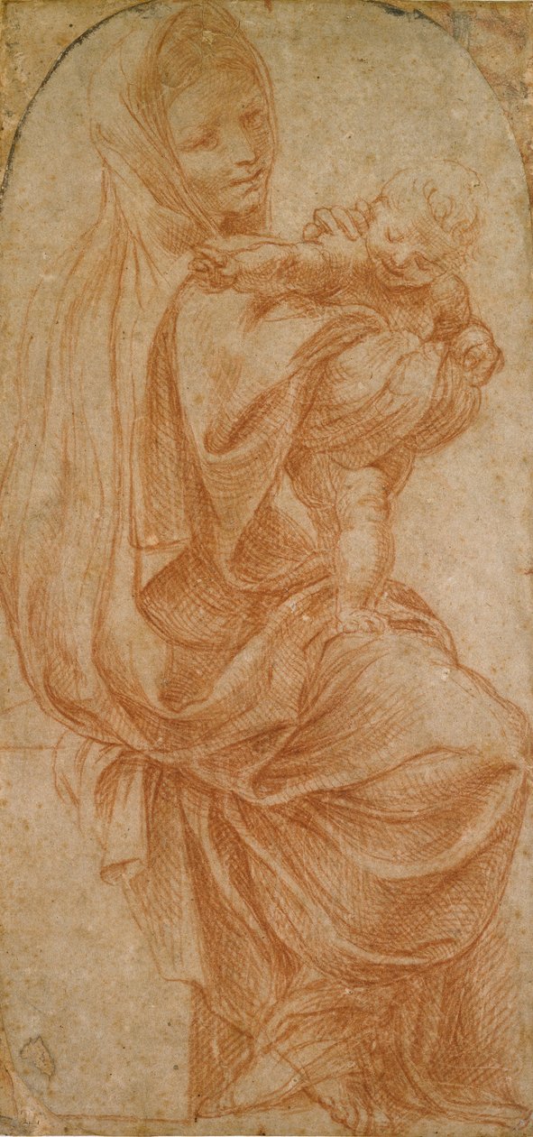 Jomfruen og barnet, 1575-1619 af Lodovico Carracci