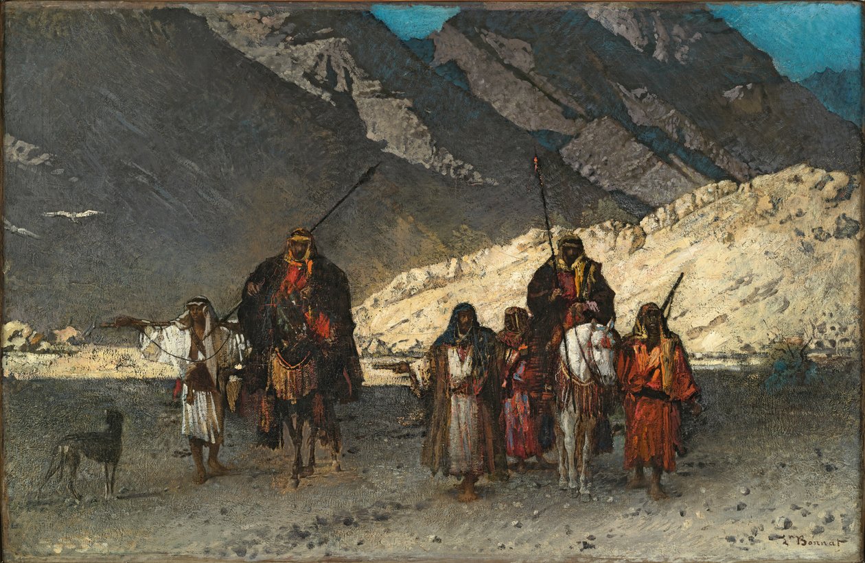 Arabiske sheiker i bjergene af Léon Bonnat