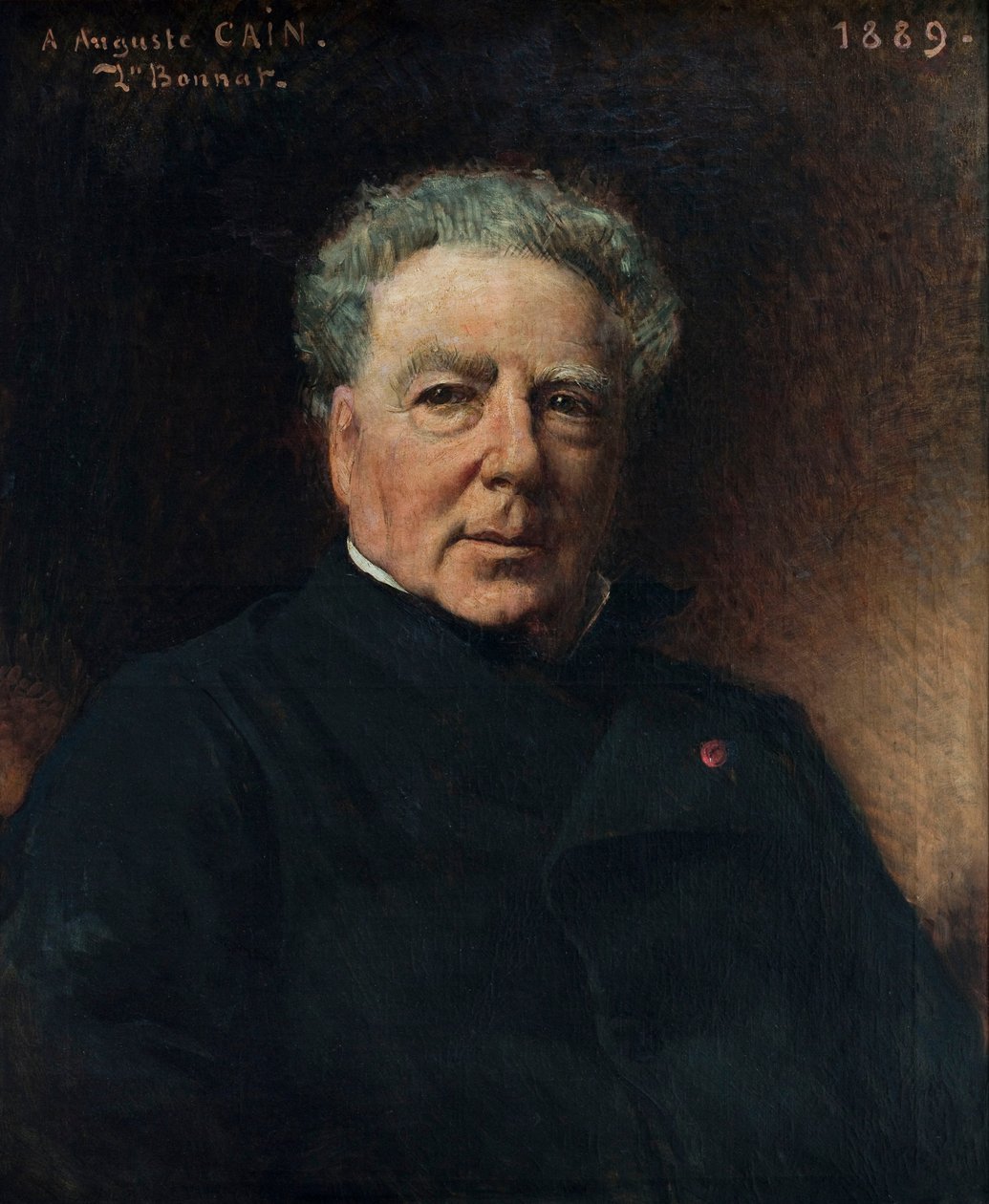 Portræt af Auguste-Nicolas Cain 1821-1894, 1889. af Léon Bonnat