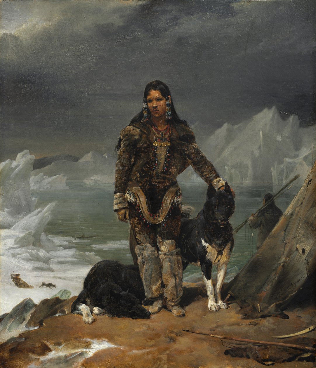 En kvinde fra eskimoernes land af Léon Cogniet