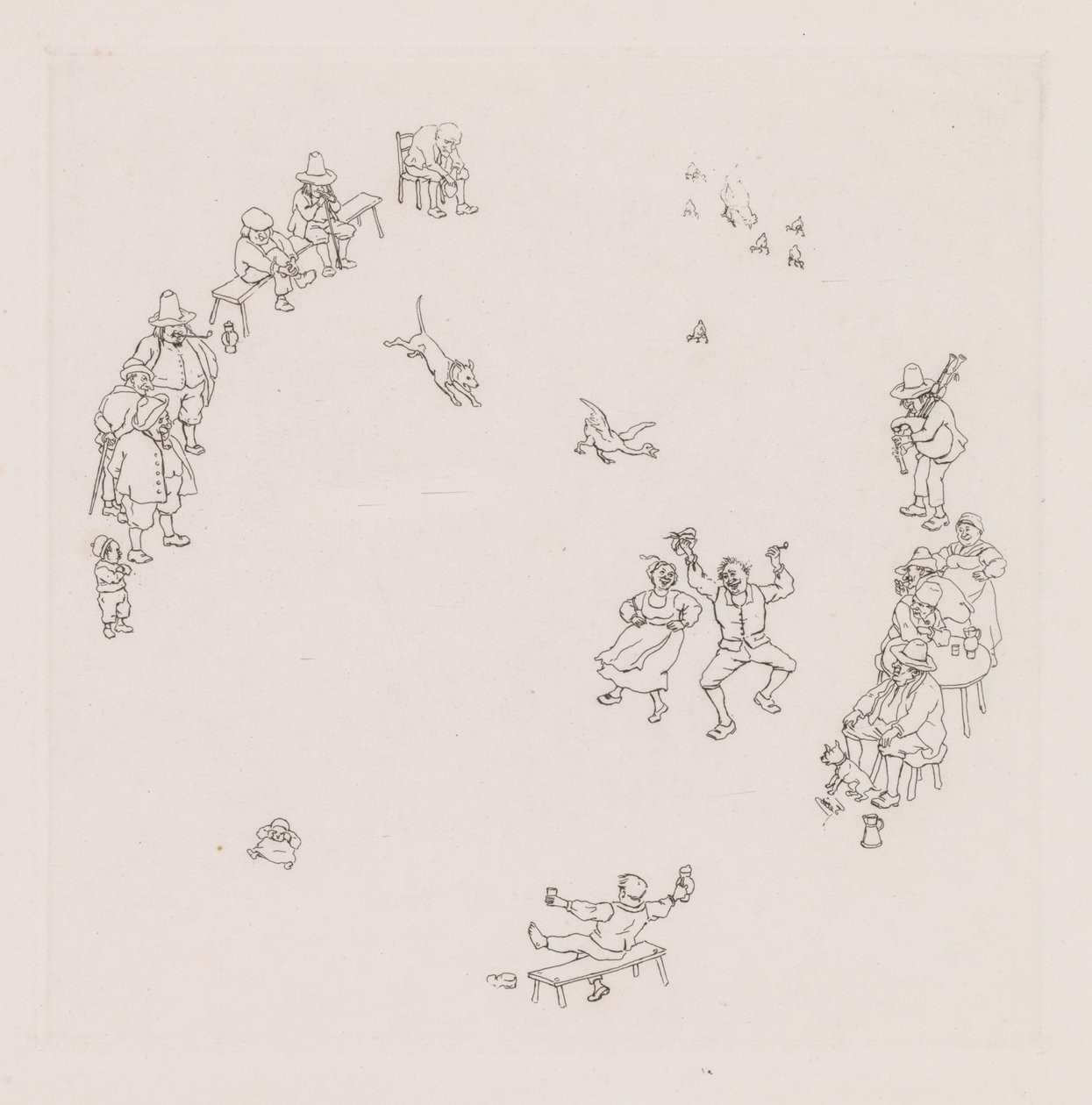 Revelers Ribauds et Ribaudes. af Léonce Justin Alexandre Petit