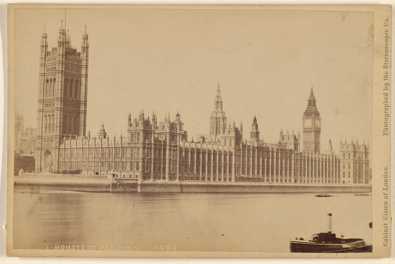 Parlamentsbygningen. af London Stereoscopic and Photographic Company