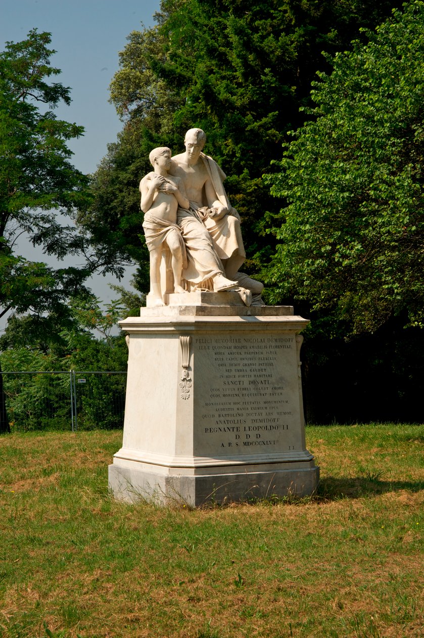 Monument til Nicola Demidoff, 1846 af Lorenzo Bartolini