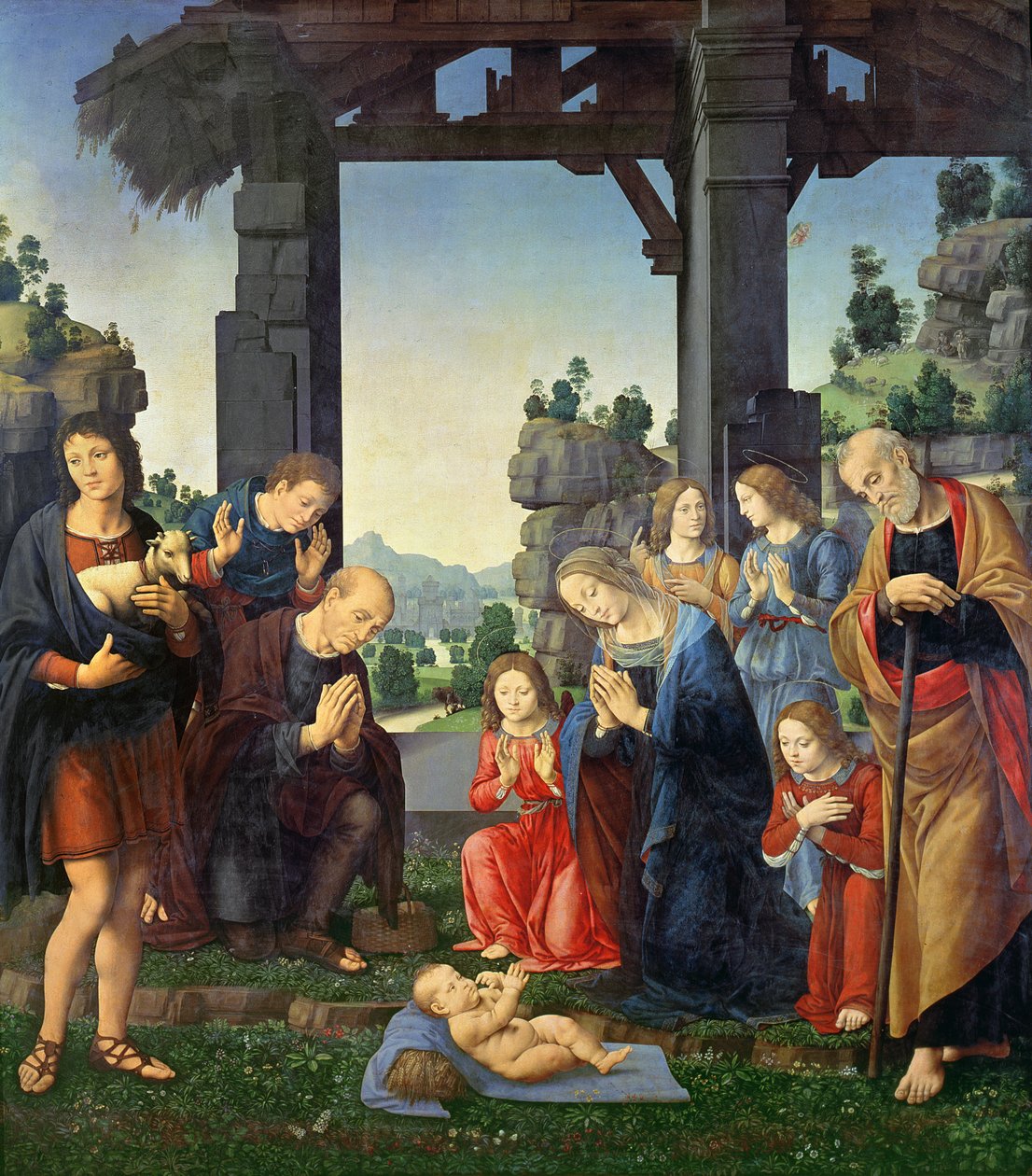 Hyrdernes tilbedelse, c.1510 af Lorenzo di Credi