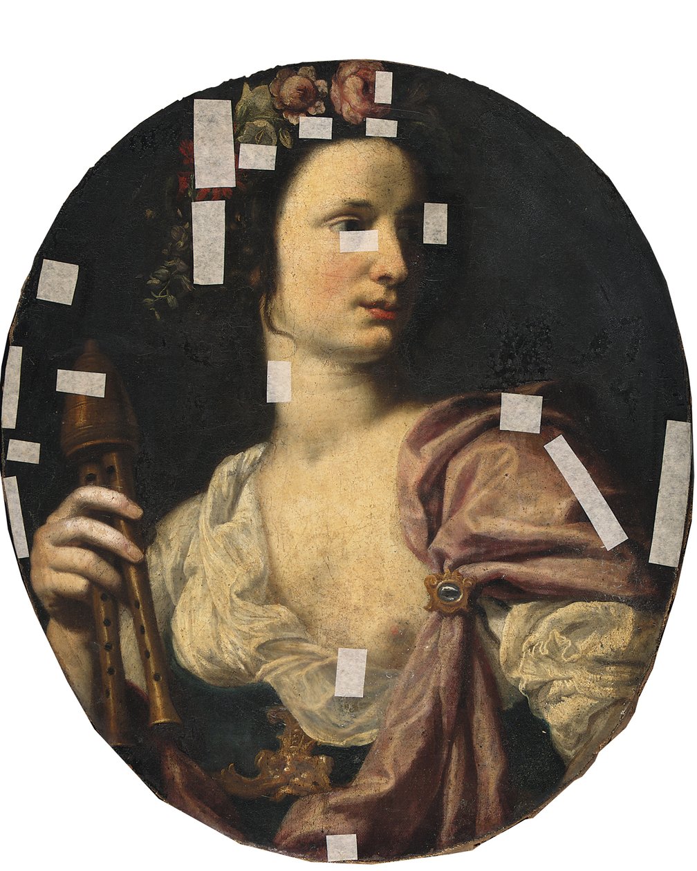Muse Euterpe af Lorenzo Lippi