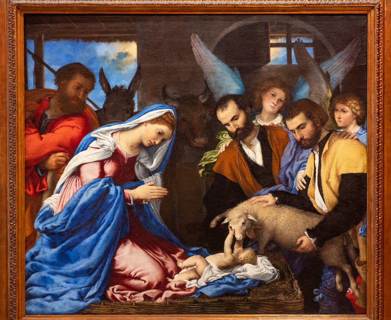 Tilbedelse af hyrderne af Lorenzo Lotto