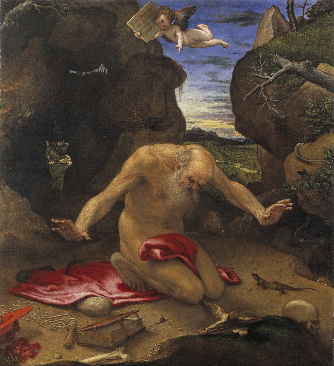 Sankt Jerome af Lorenzo Lotto