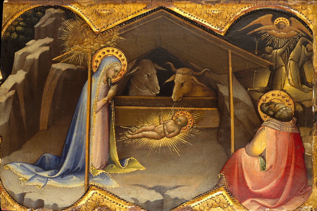 Fødselen, ca. 1406-10. af Lorenzo Monaco