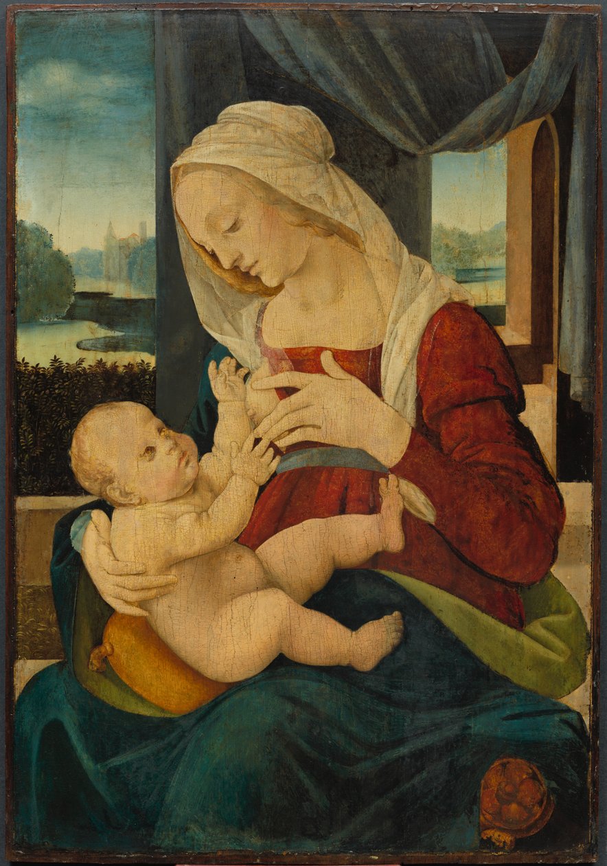 Jomfru og barn, 1400-tallet. af Lorenzo di Credi