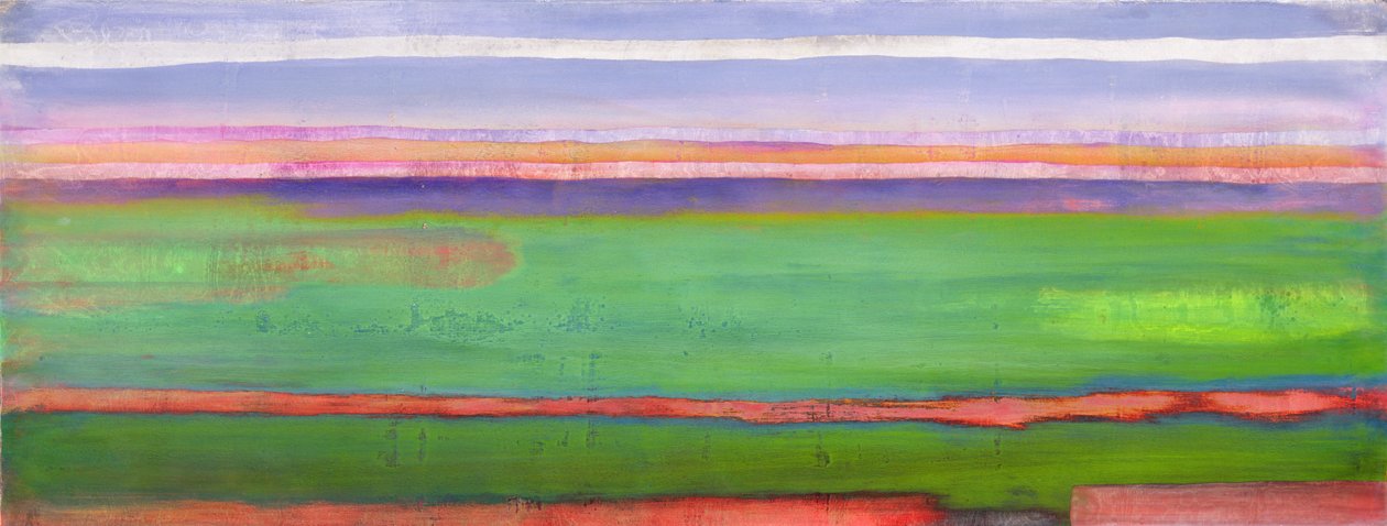 Anticipation, 2001 (olie og shellak på gesso på panel) af Lou Gibbs