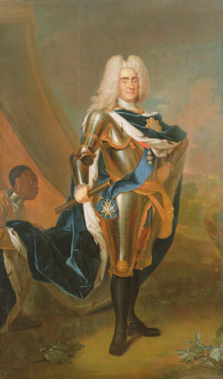 Kong Augustus II af Polen, før 1730 af Louis de Silvestre