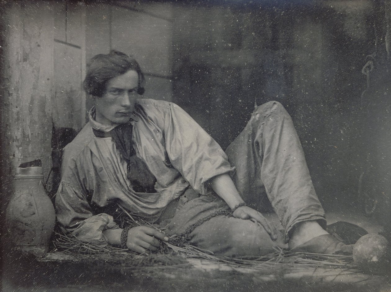 Louis Dodier som fange, 1847 af Louis Adolphe Humbert de Molard
