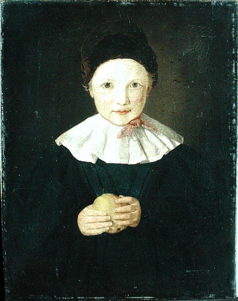 Portræt af et barn, 1836 af Louis Asher