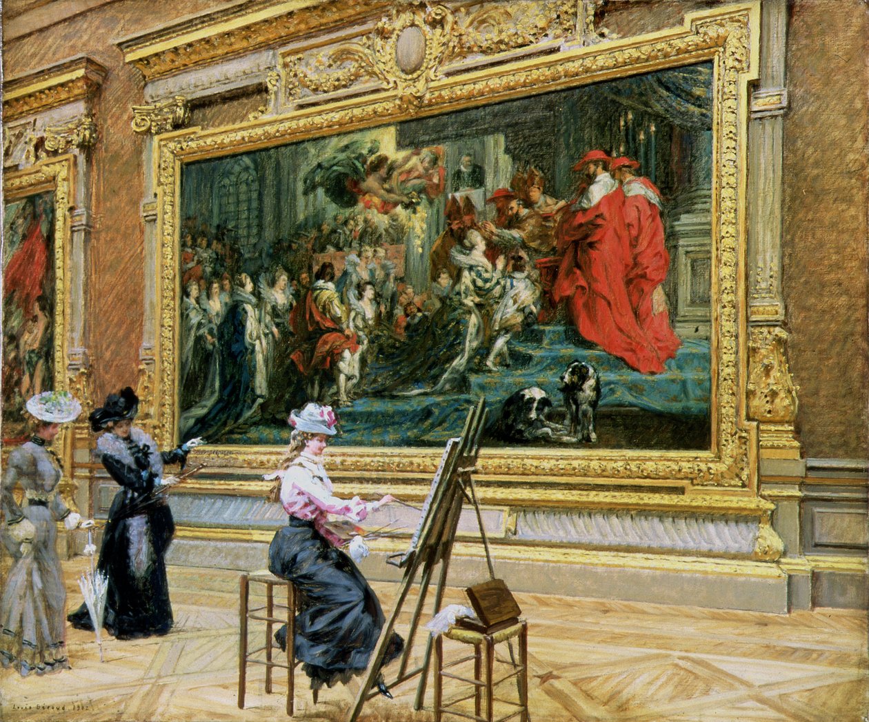 Den alvorlige elev i Rubens-værelset, 1902 af Louis Beroud