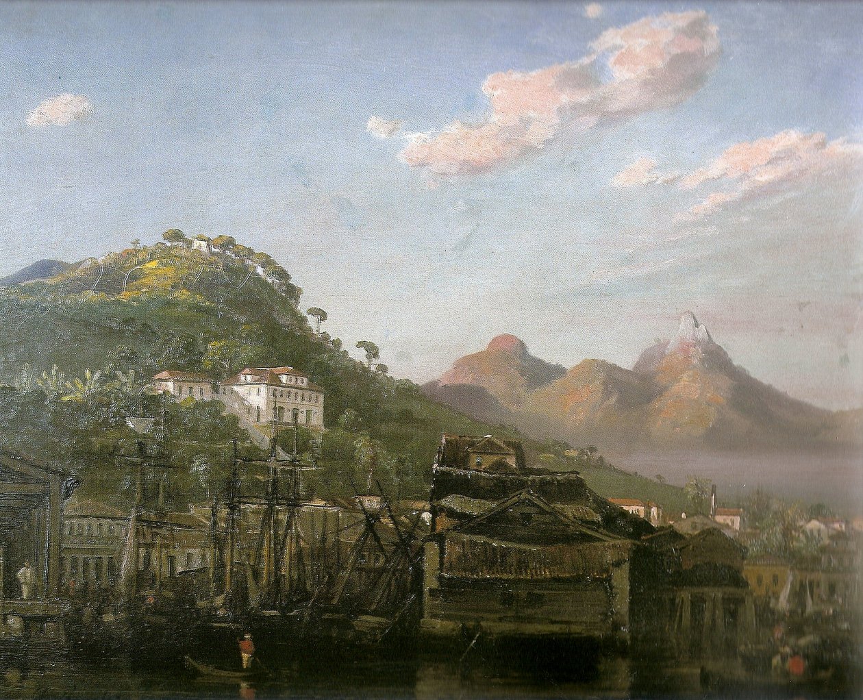 Udsigt over Gamboa, Rio de Janeiro af Louis Buvelot