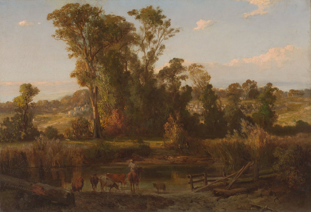 Udsigt nær Heidelberg af Louis Buvelot