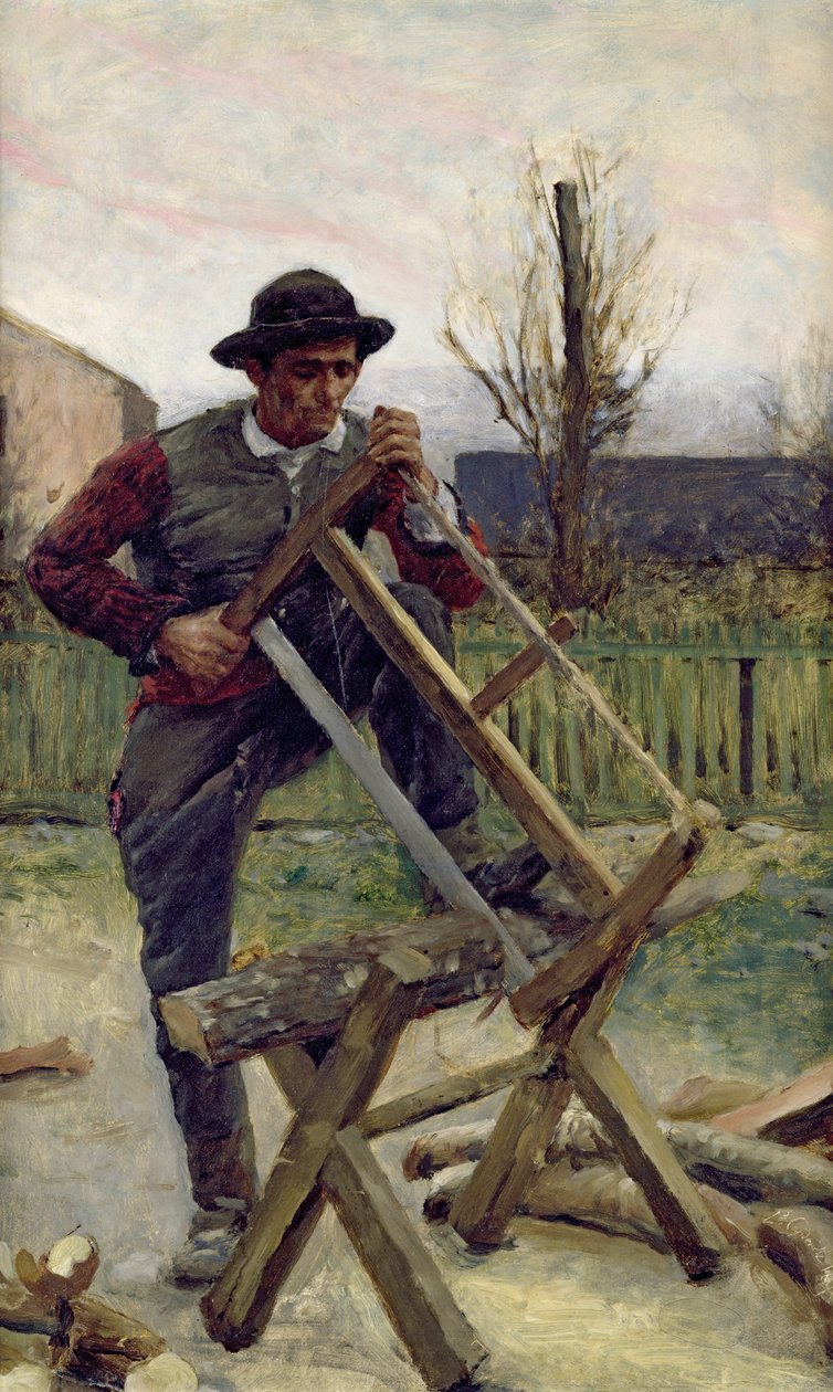 En aragonisk træskærer, 1876 af Louis Capdevielle