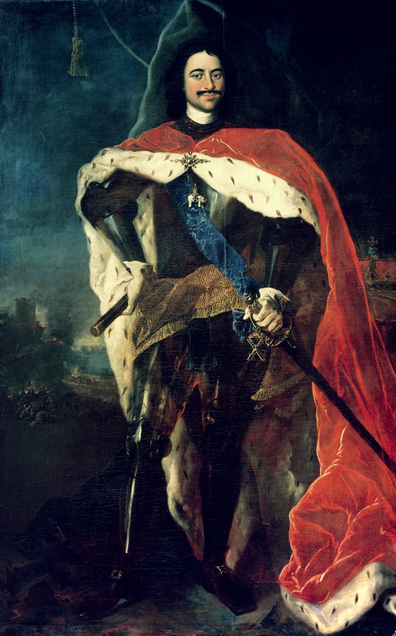 Peter den Store (1672-1725) af Louis Caravaque
