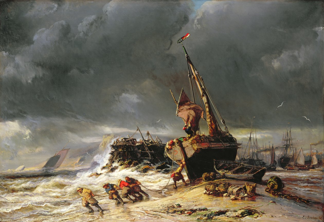 Lavvande, 1861 af Eugene Isabey