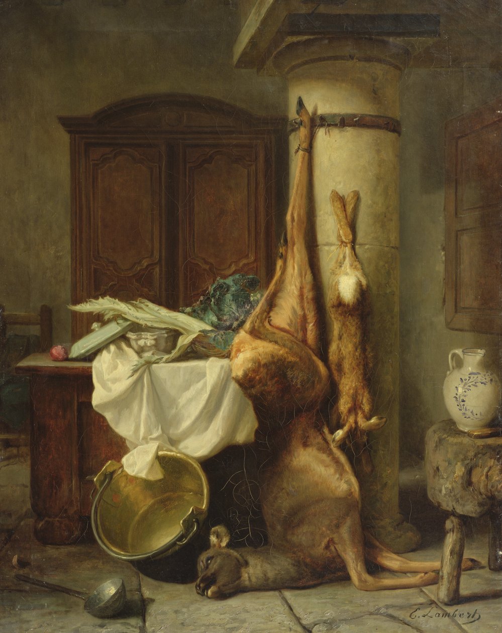 Stilleben af Louis Eugene Lambert