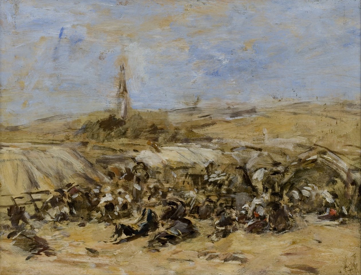 Benådning af Ste-Anne-La-Palud af Eugene Louis Boudin