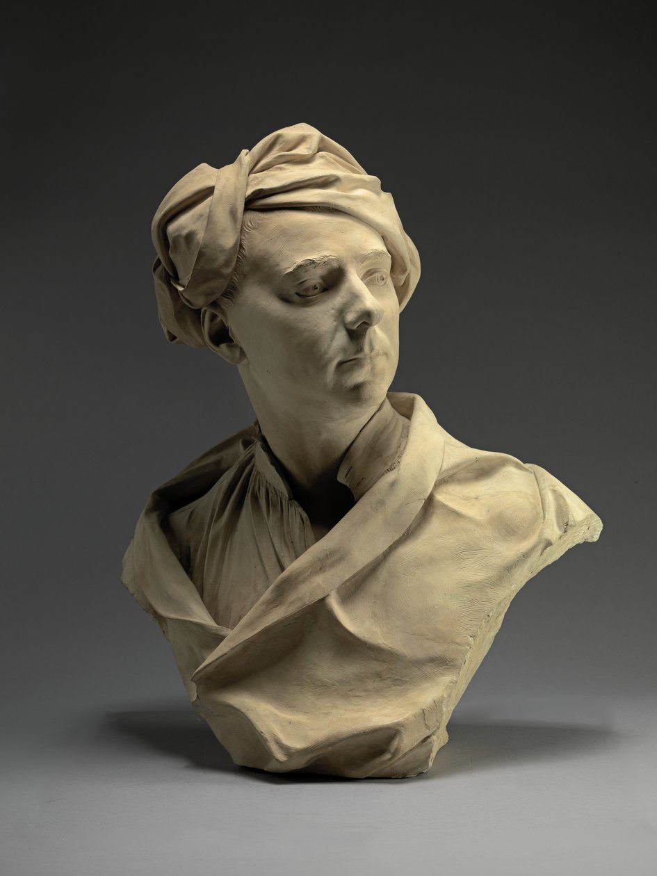 Buste af en mand, sandsynligvis Francis Hayman, ca. 1750 (terracotta) af Louis Francois Roubilliac