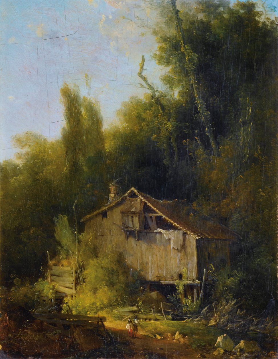 Den gamle mølle af Louis Gabriel Moreau