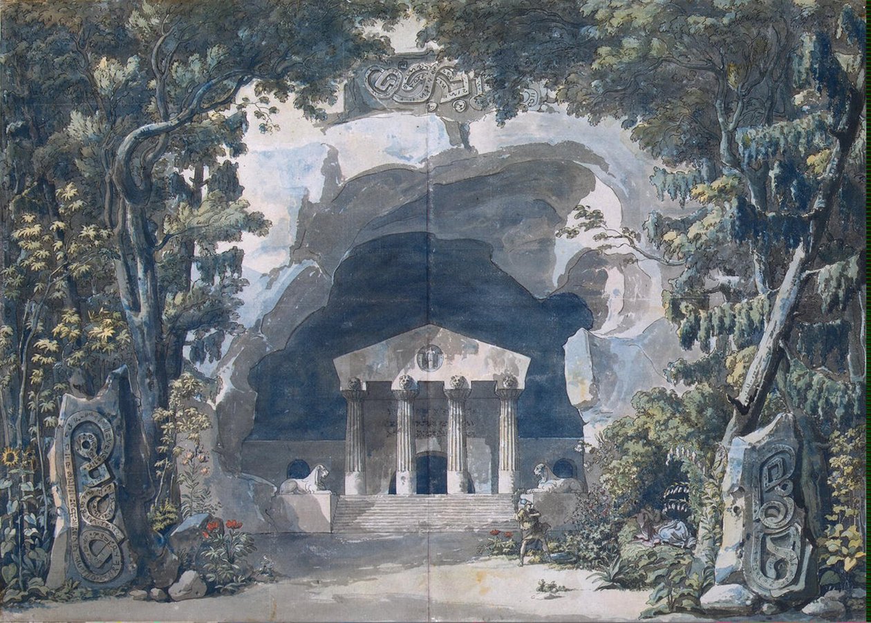 Scenery Skitse for Opera 