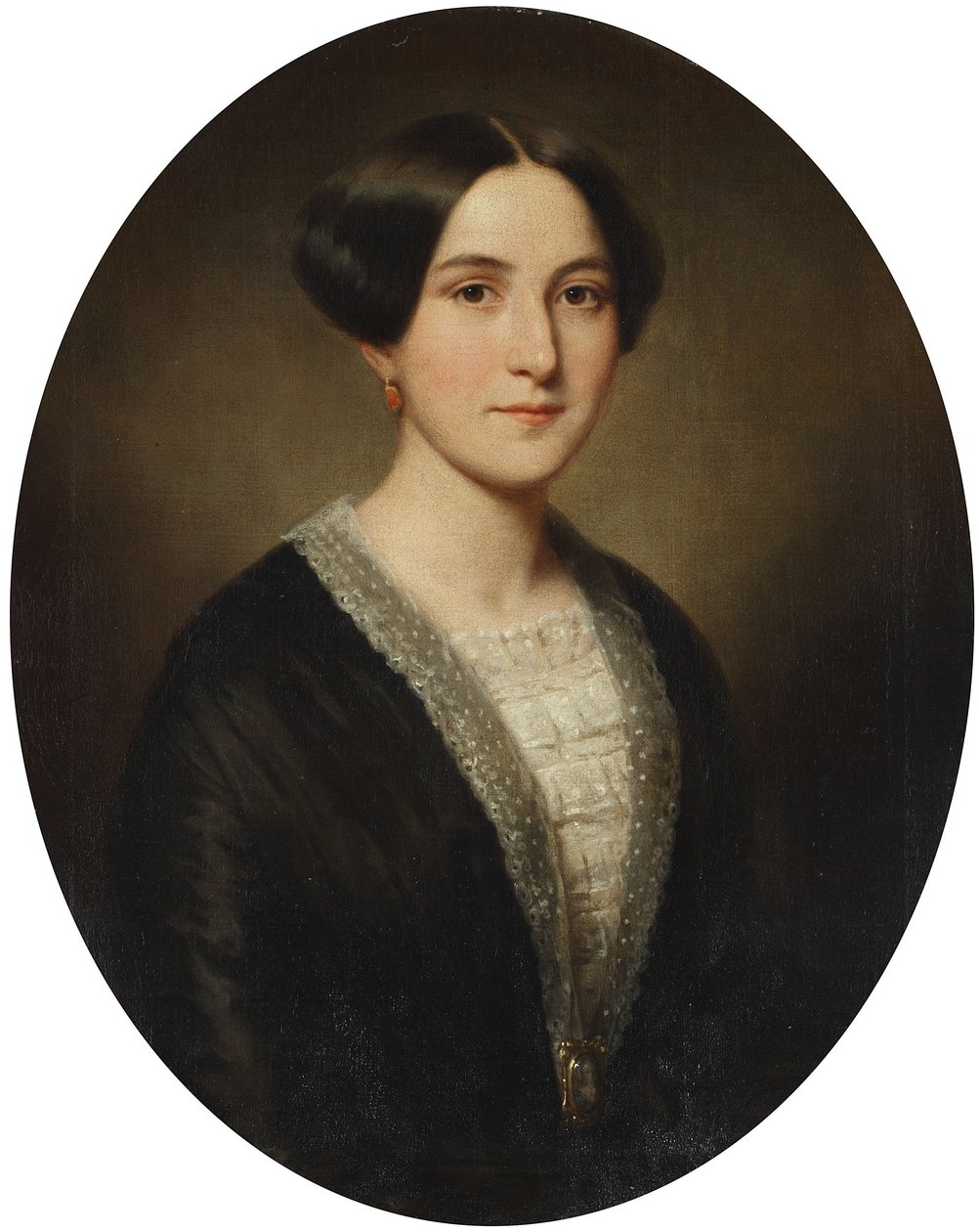Portræt af Auguste Henkel. af Louis Krevel