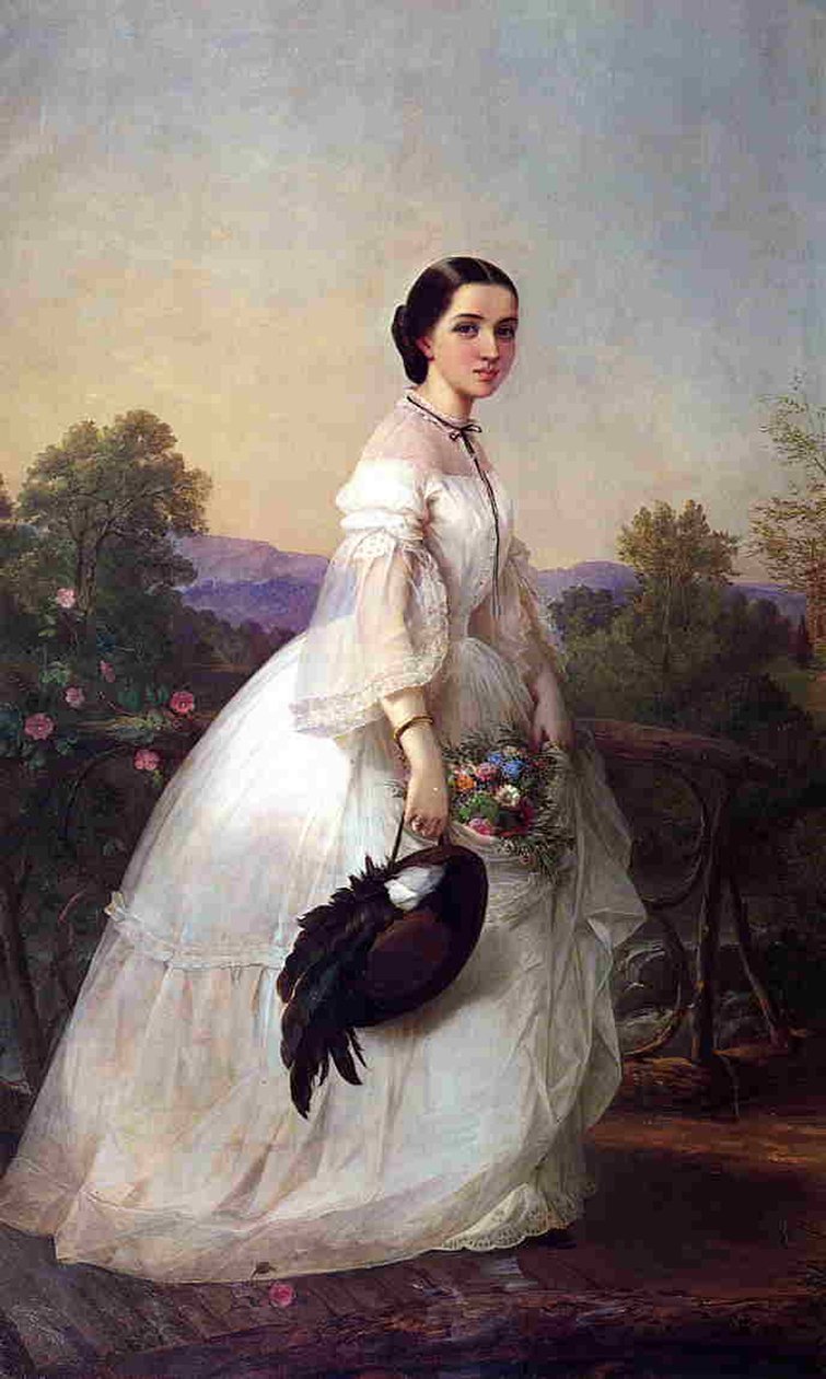 Den svenske sangerinde Jenny Lind, ca. 1852 af Louis Lang