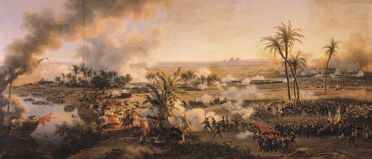 Slaget ved pyramiderne, 21. juli 1798, 1806 af Louis Lejeune