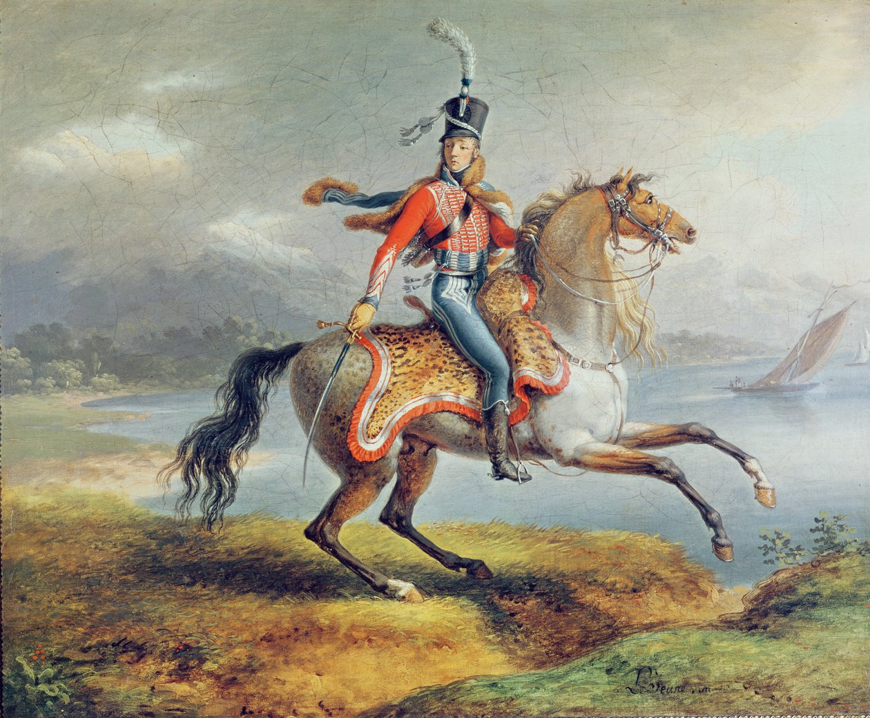 Rytter selvportræt, 1806-08 af Louis Lejeune