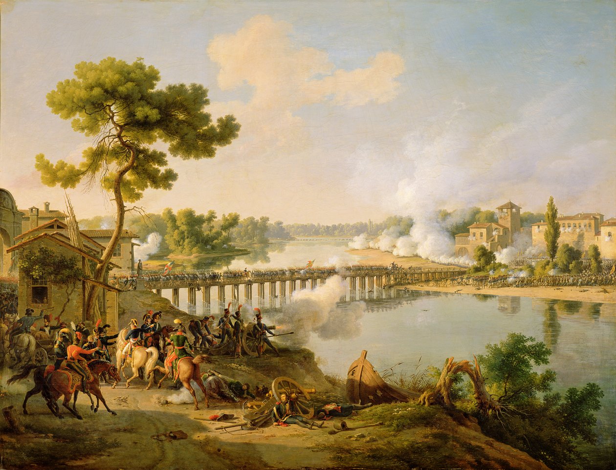 General Bonaparte (1769-1821) giver ordre i slaget ved Lodi, 10. maj 1796, ca. 1804 af Louis Lejeune