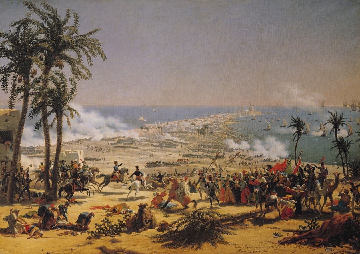 Slaget ved Aboukir, 25. juli 1799 af Louis Lejeune