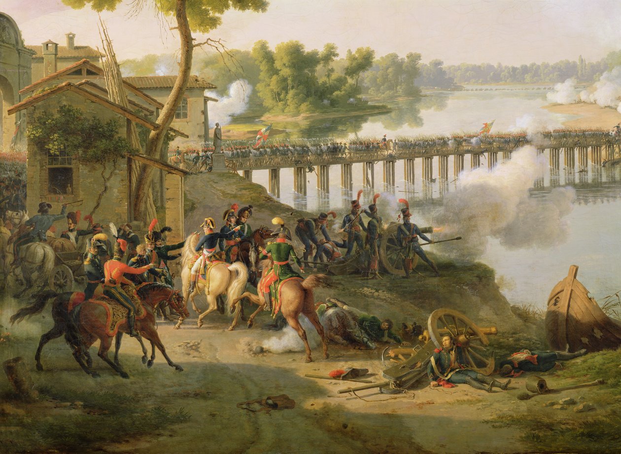 Slaget ved Lodi, 10. maj 1796, detalje af Napoleon (1769-1821) og hans stab, ca. 1804 af Louis Lejeune