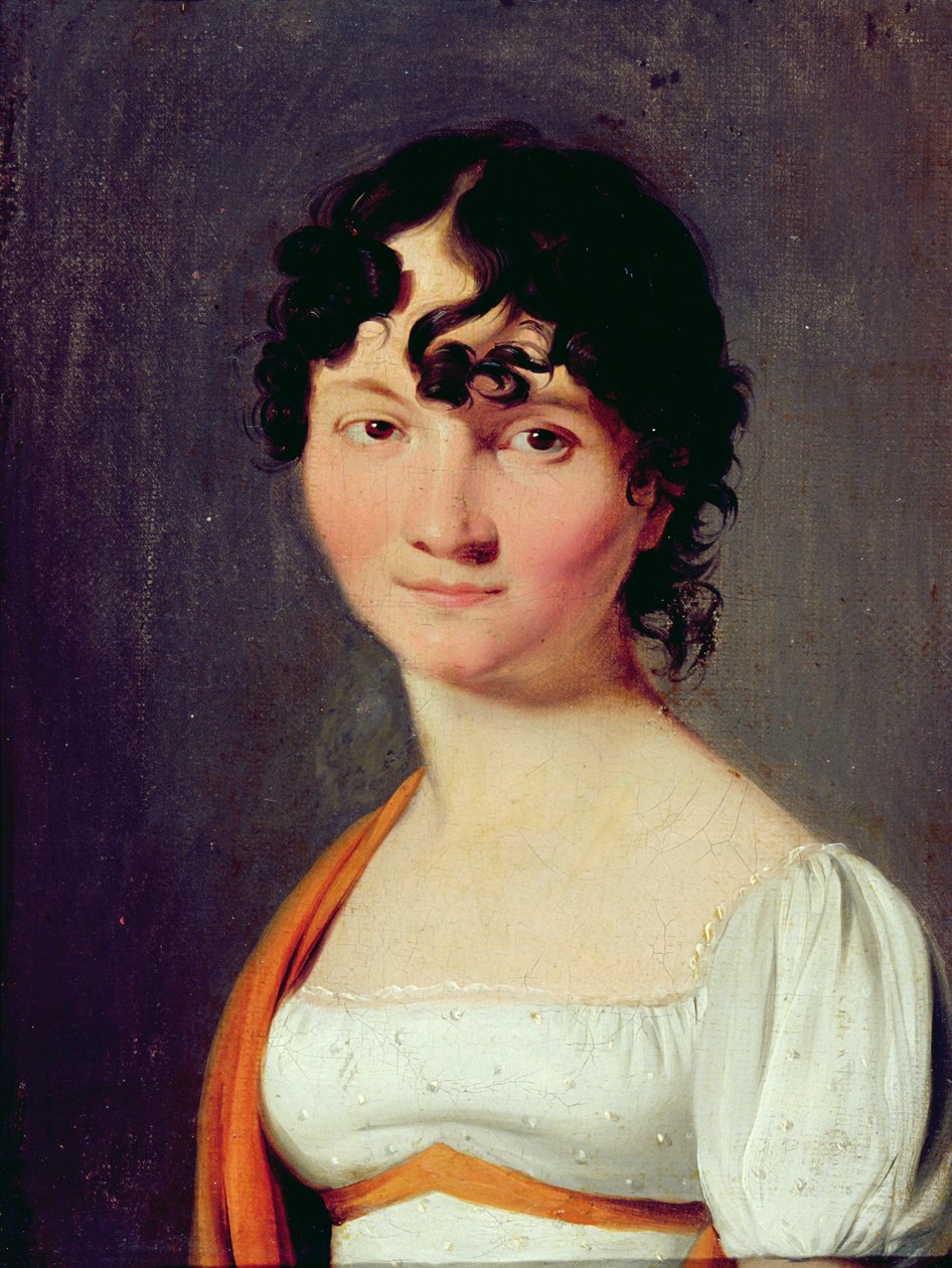 Portræt af fru Louis de Marizy af Louis Leopold Boilly