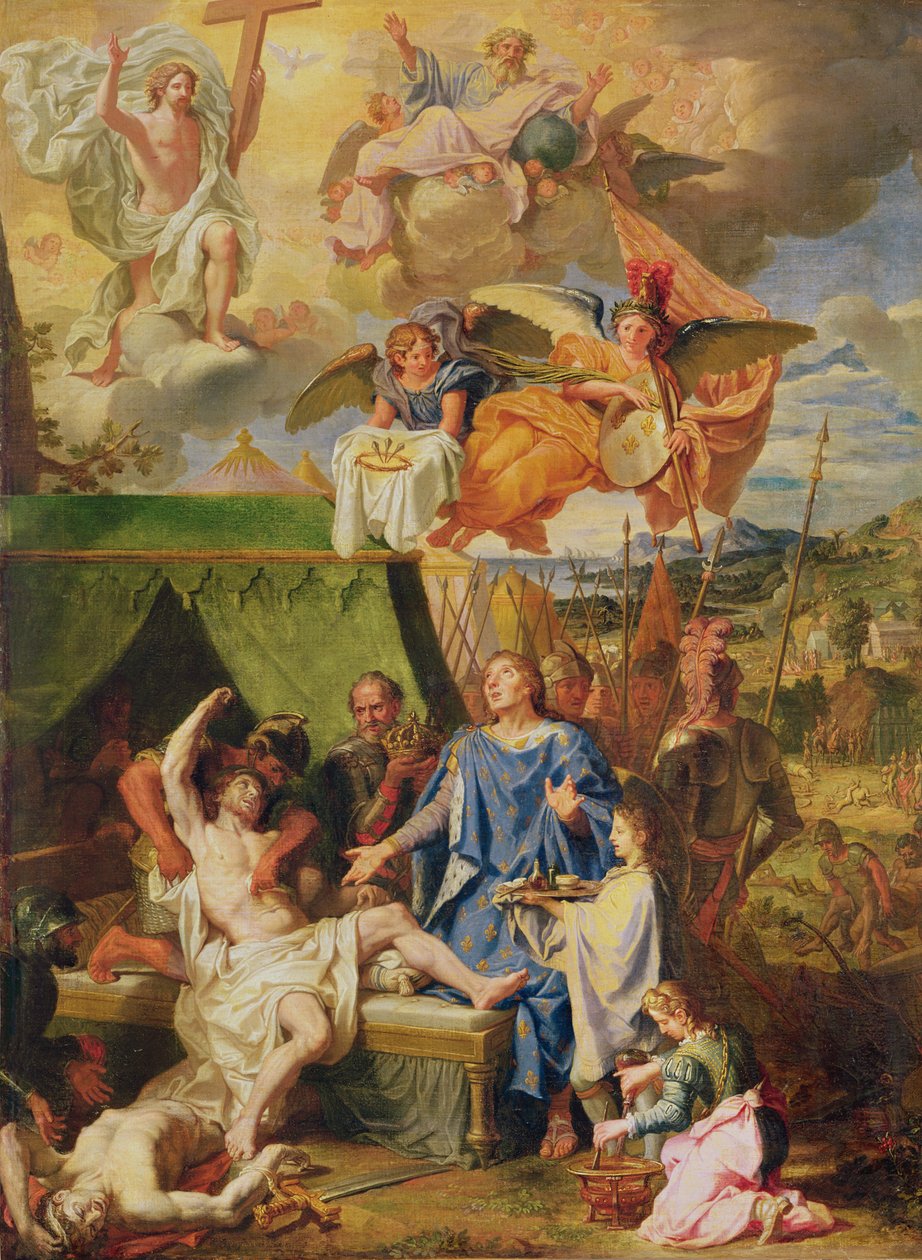 St. Louis helbreder dem, der lider af scrofula af Louis Licherie de Beuron