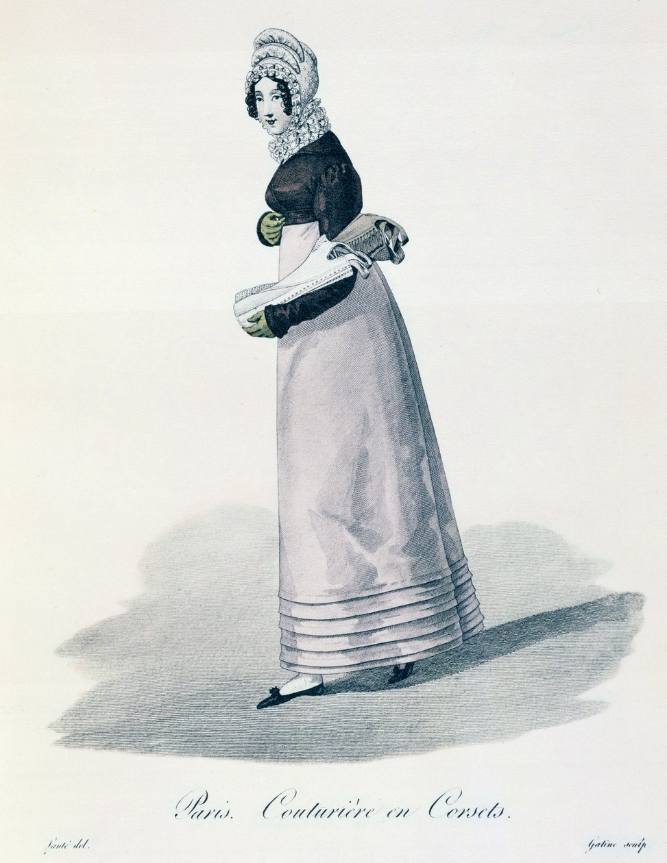 Parisisk korsetmager, ca. 1830 af Louis Marie Lante
