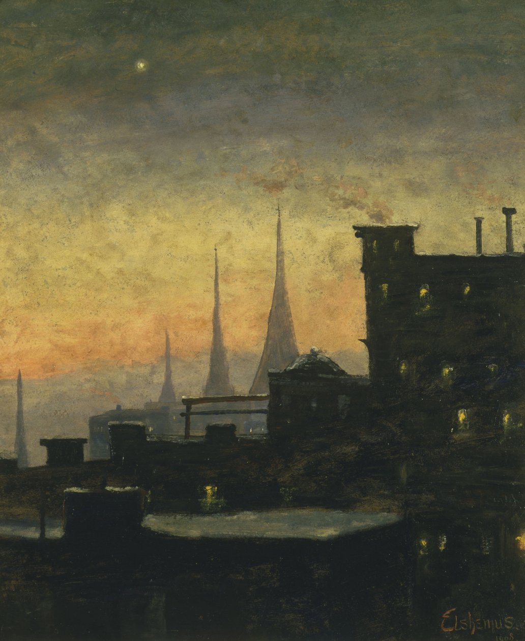 New York tagblade af Louis Michel Eilshemius
