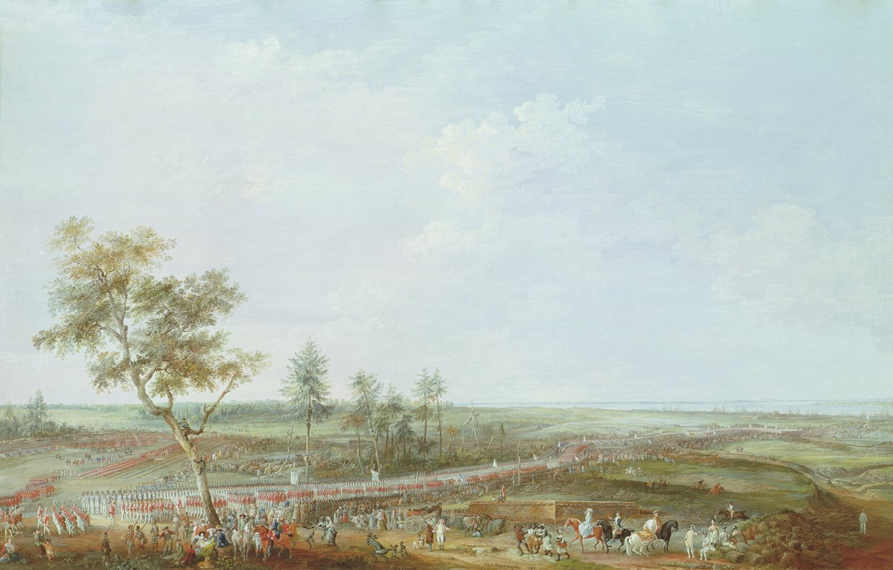 The Surrender of Yorktown, 19. oktober 1781, 1784 (gouache på vellum lagt på pap) af Louis Nicolas van Blarenberghe