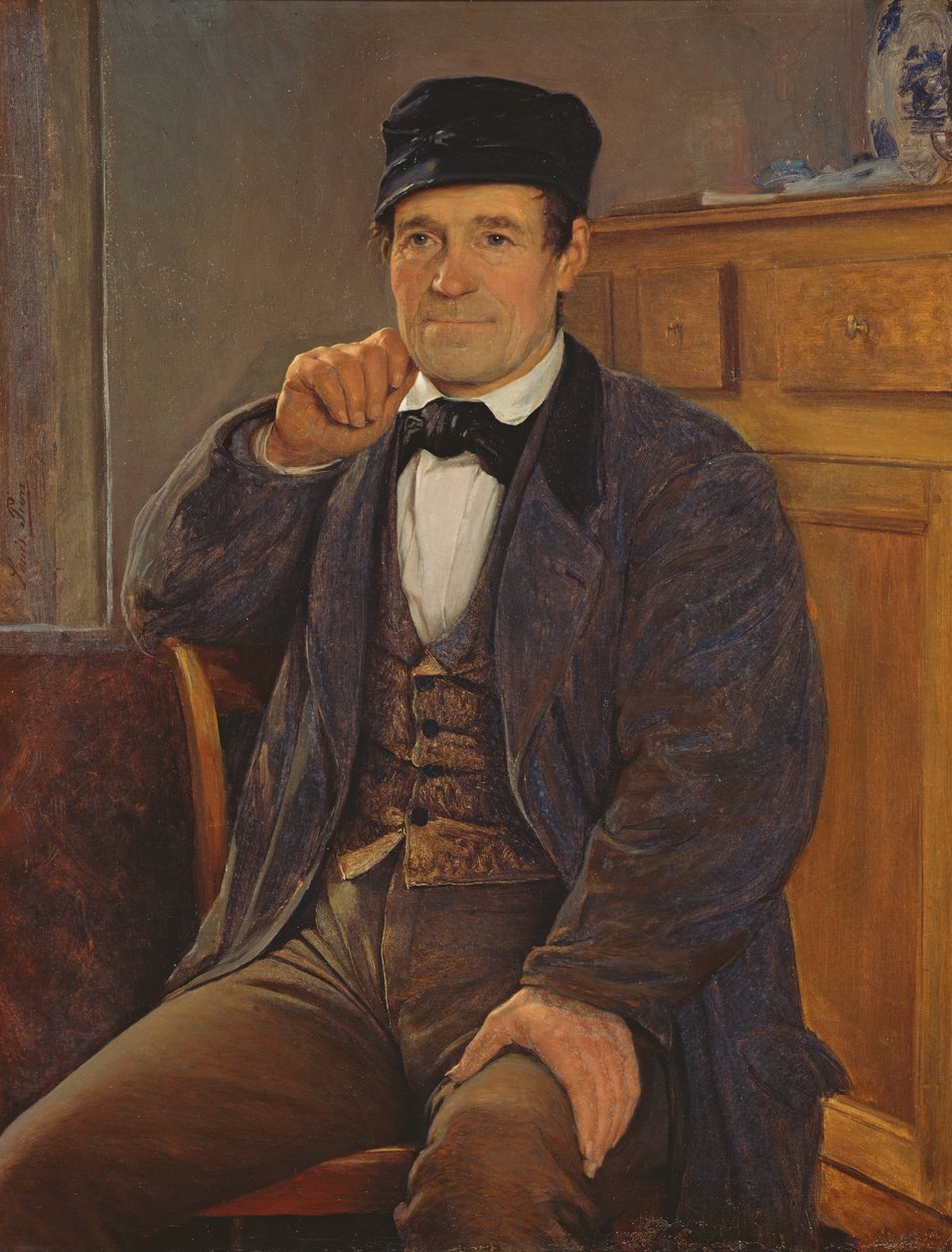 Portræt af kunstnerens far af Louis Pion