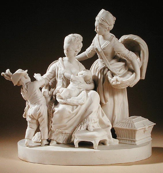 The Nursemaid, 1774 (kiksporcelæn) af Louis Simon Boizot