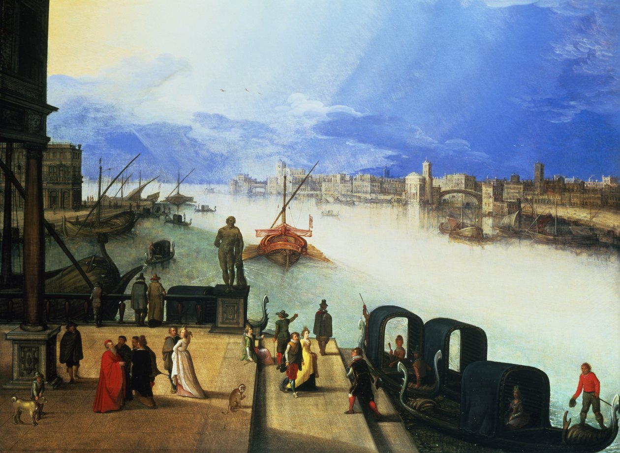 Udsigt over Venedig af Louis de Caullery