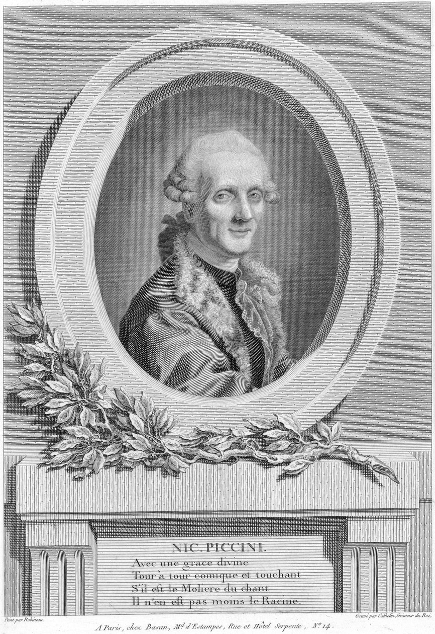Niccolò Piccinni af Louis Jacques Cathelin